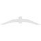 Ekena Millwork Archdale Architectural Grade PVC Gable Bracket, 84"W x 17 1/2"H x 6"D x 6"F, 5/12 Pitch GBP084X18X0606ARC00 - alternate 3